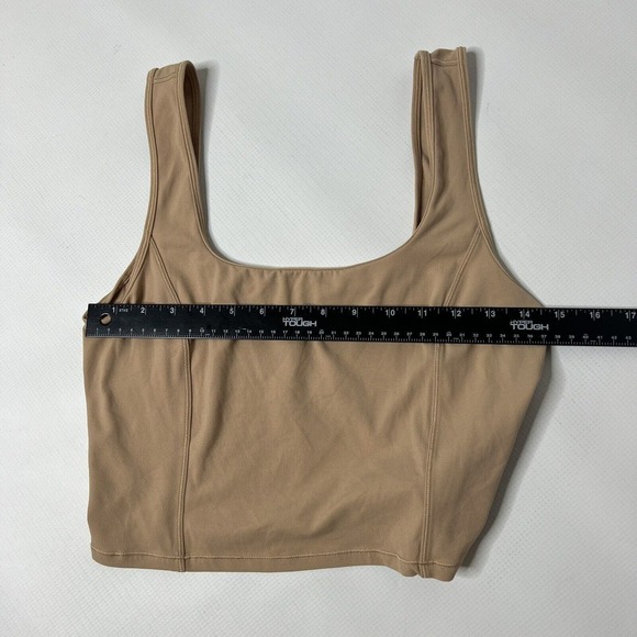 Lululemon Get Centred Crop Tank Nulu- Beech Wood Size 12 Read Description No Tie - Picture 10 of 11